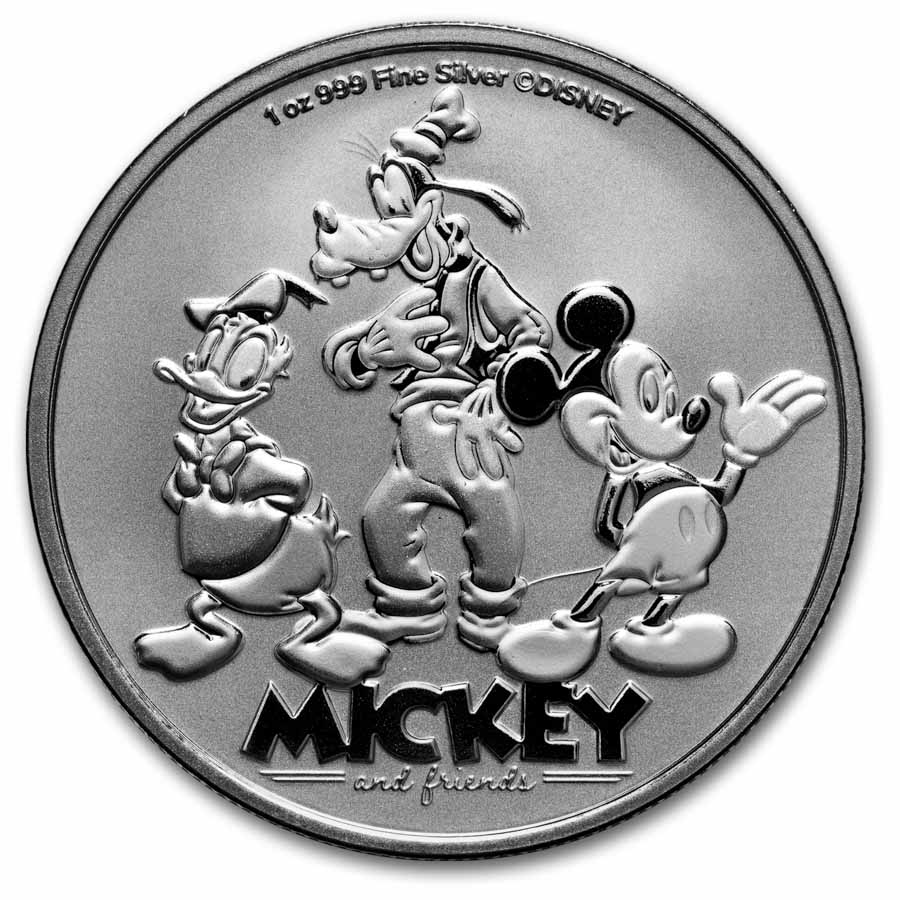 2025 Niue 1 oz Silver $2 Mickey & Friends (MD® Premier + PCGS FS